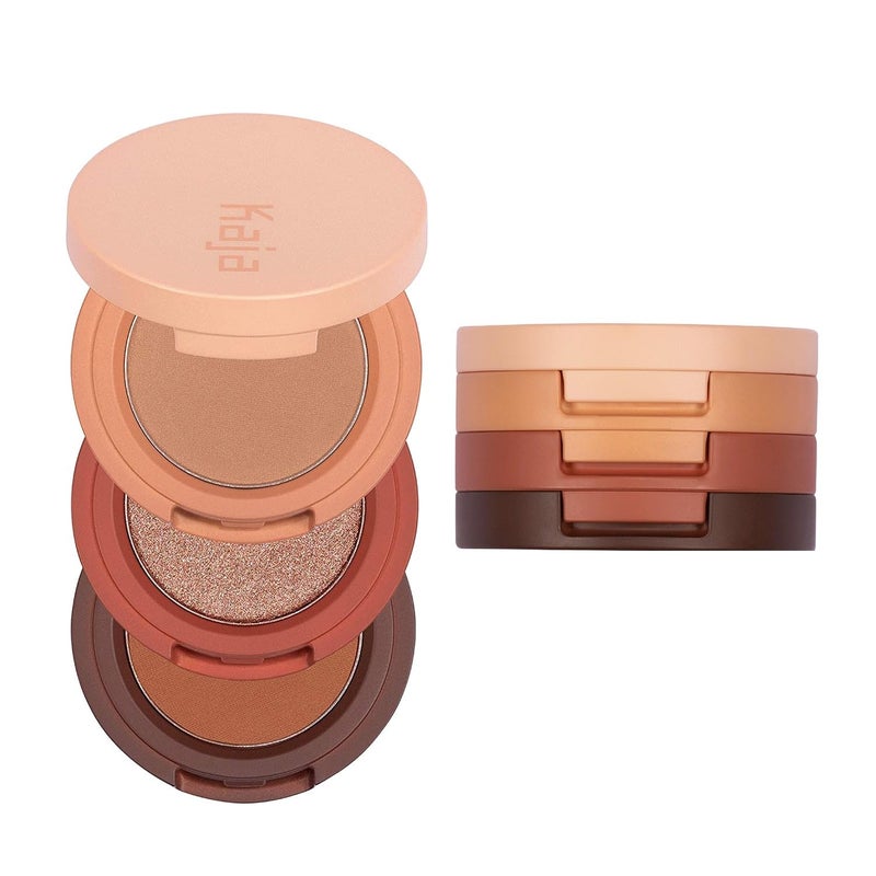 Kaja Beauty Bento Collection - Bouncy Eyeshadow Trio | Warm Honey Tones, Travel Size, 10 Spiked Ginger, 2019 Allure Best of Beauty Award, 0.03 Oz - Image 1